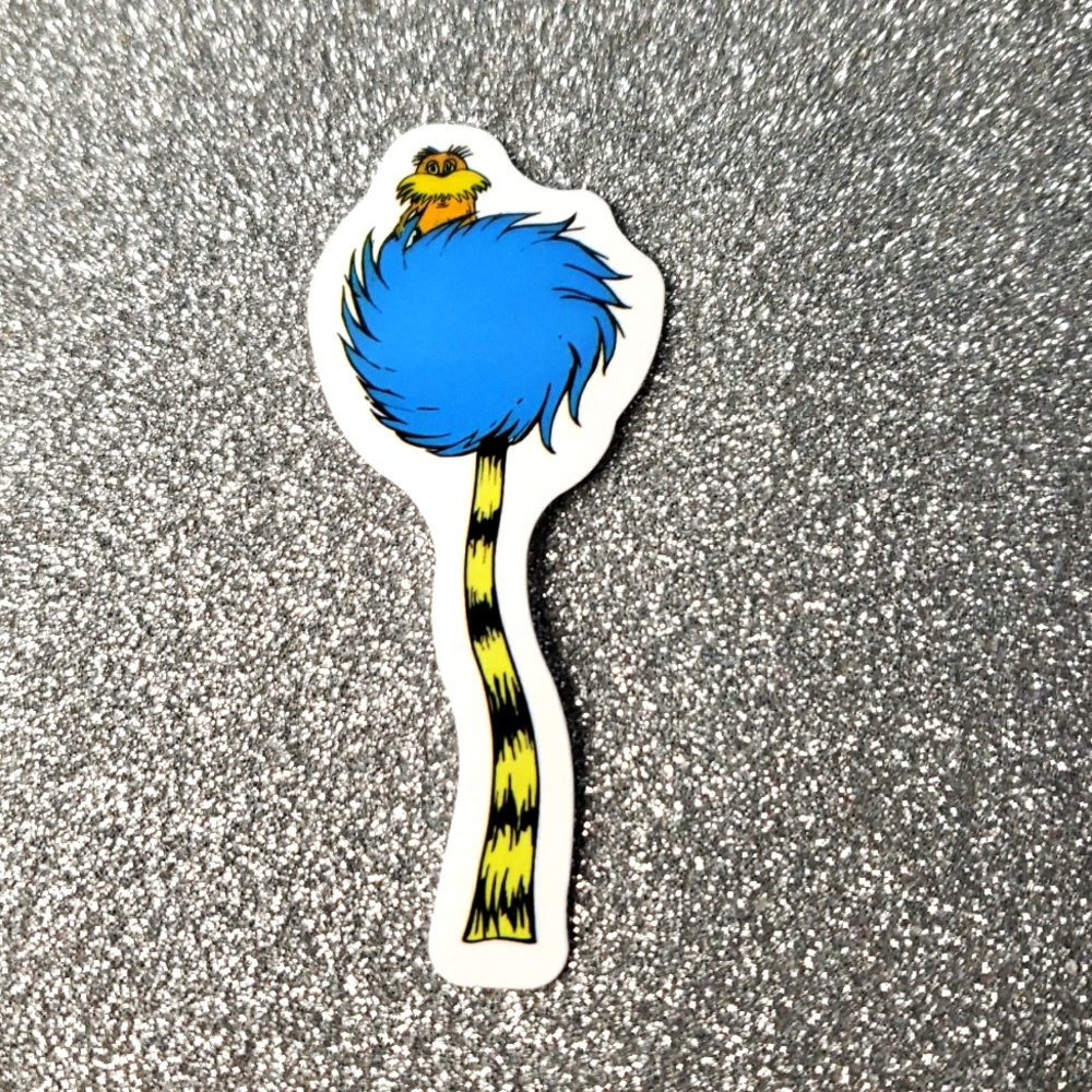 10/$10 BOOK waterproof sticker DR. SEUSS Lorax